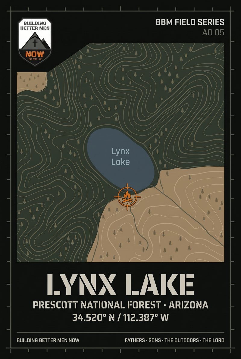BBM Field Series AO 05 poster: Lynx Lake topo map