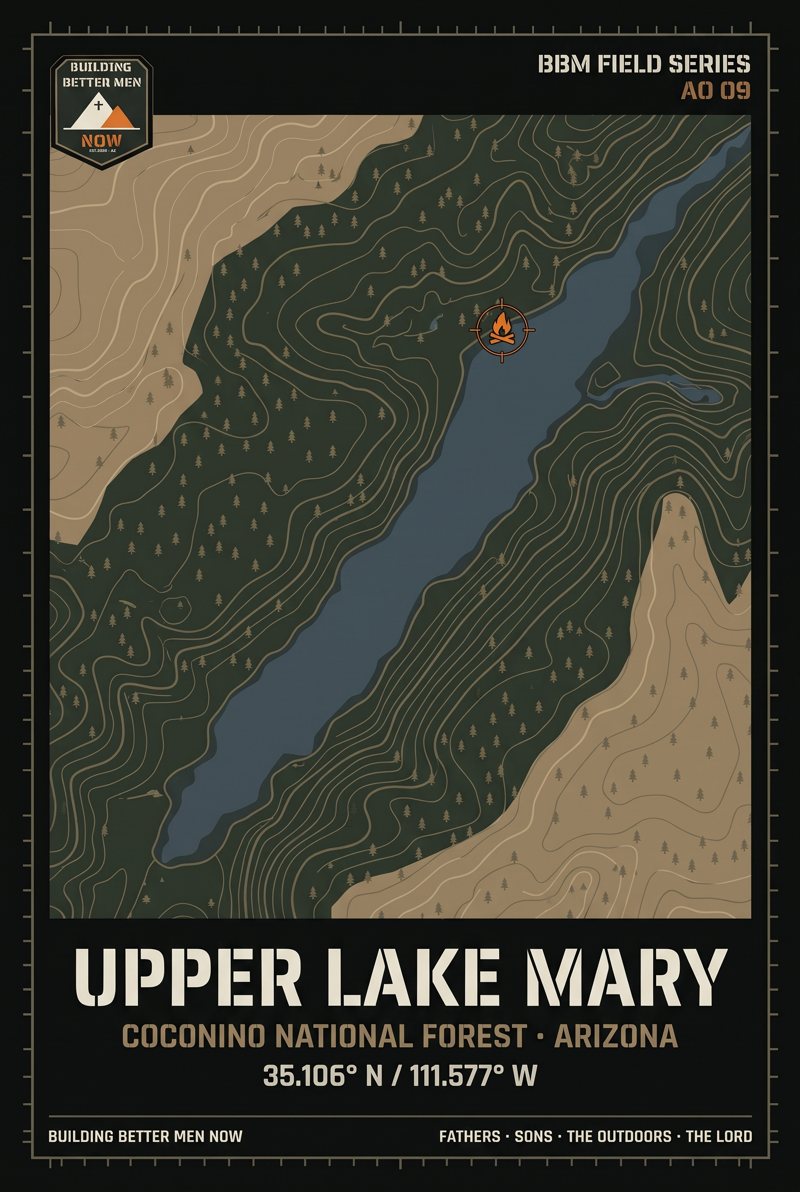BBM Field Series AO 09 poster: Upper Lake Mary topo map